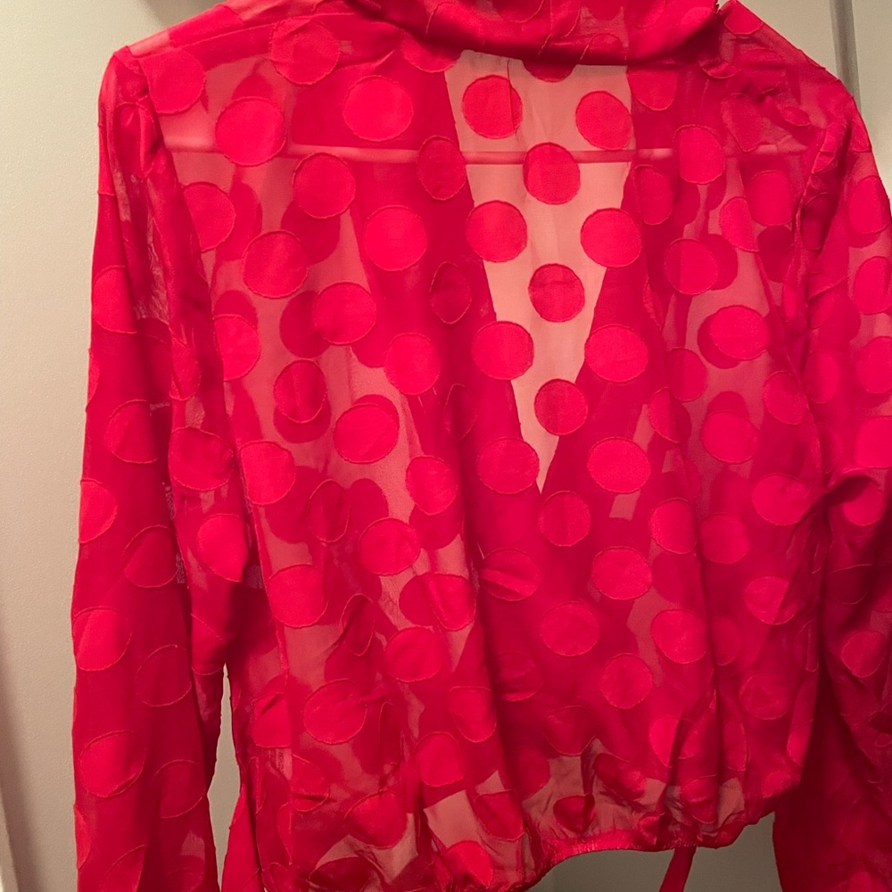 Very sexy Red Wrap around top.